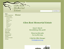 Tablet Screenshot of glenrest.org